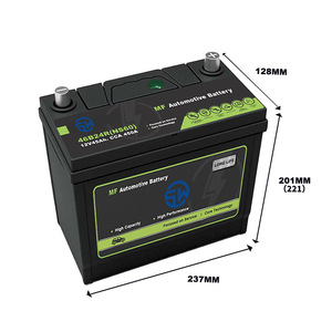 Batterie de voiture 46B24 NS60 12V 45Ah sans entretien, plomb-acide, pour démarrage auto et bateau - Product Image 2