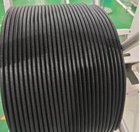 Tube ondulé flexible en spirale de PVC pour le conduit électrique résistant au feu de protection de câble métallique