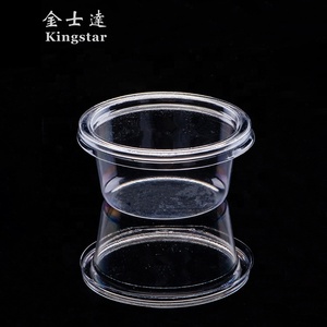 Venta al por mayor <span class=keywords><strong>super</strong></span> claro a prueba de fugas desechables taza de plástico con tapa - Product Image 4