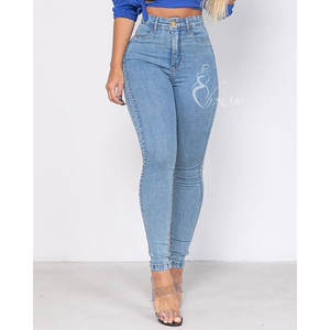 Jeans Ajustados <span class=keywords><strong>de</strong></span> Cintura Alta con Costuras Dobles para Mujer, Jeans Personalizados, Pantalones Vaqueros <span class=keywords><strong>de</strong></span> Mezclilla para Mamá, Talla Grande, Jeans Colombianos <span class=keywords><strong>de</strong></span> Cintura Alta - Product Image 2