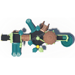 Equipo de Juegos para Exteriores, Tobogán de Plástico, Escaleras de Escalada, Castillo para Diversión y Ejercicio, Jardín de Infancia, Patio, Parque, Aventura en la Jungla - Product Image 2