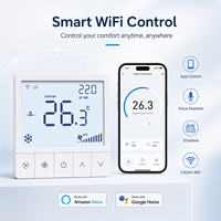 Nouvelle Arrivée Thermostat d'ambiance intelligent WIFI programmable à écran tactile pour climatiseur central à ventilo-convecteur, à économie d'énergie
