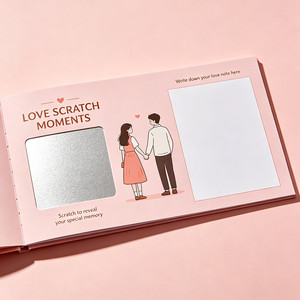 Livre de grattage personnalisé le plus vendu : Défi d'<span class=keywords><strong>aventure</strong></span> pour soirée romantique, album de souvenirs pour couples, cadeau d'anniversaire de mariage - Product Image 3