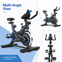 Vélo de spinning commercial silencieux à transmission par courroie pour salle de sport, club et domicile