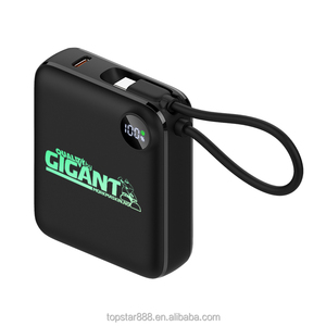 Nhà máy trực tiếp 3C ul cấp giấy chứng nhận ngân hàng điện 100000mAh sạc nhanh xây dựng-in Cáp dung lượng cao Pin gói hiển thị kỹ thuật số - Product Image 2