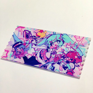 Portachiavi Personalizzato in Acrilico con Biglietto, Biglietto Waifu a <span class=keywords><strong>Diamante</strong></span> Romboide con Glitter Liquido per Appassionati di Anime - Product Image 5
