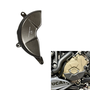 Cubierta Trasera del Alternador/Cubierta del Motor de Fibra de Carbono Seca 3K 100% OEM en Stock para <span class=keywords><strong>Ducati</strong></span> Panigale Street Fighter V4 V4S <span class=keywords><strong>V4R</strong></span> <span class=keywords><strong>2022</strong></span>+ - Product Image 1