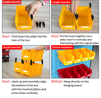 Vente en gros d'étagères de rangement multifonctionnelles durables de la marque LEADLOONG en HDPE, étagères empilables, boîtes de rangement en carton, style américain