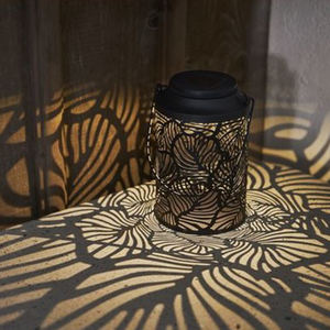 Linterna solar LED "Leafy", negro, con luz blanca cálida, 20 cm, metal, células solares (924948266) - Product Image 4