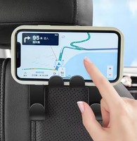 2025 universel Auto voiture siège arrière appui-tête cintre support crochets Clips pour sac sac à main tissu épicerie Automobile intérieur accessoires