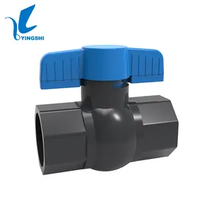 Professional Quality PVC Octagonal Compact Ball Valve With Butterfly Handle Manual OEM Supported For Water Application