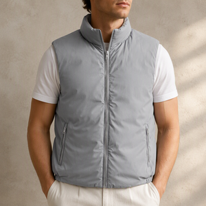 <span class=keywords><strong>Chaleco</strong></span> <span class=keywords><strong>Acolchado</strong></span> Ligero para <span class=keywords><strong>Hombre</strong></span>, Resistente al Agua, Estilo Casual y Elegante para Exteriores, MOQ Bajo para Marcas Independientes - Product Image 5