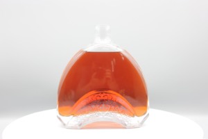 Botella Redonda de Vidrio para Licores de 50 <span class=keywords><strong>Cl</strong></span> a 70 <span class=keywords><strong>Cl</strong></span> con Corcho y Acabado Decorativo para Almacenamiento de Bebidas Alcohólicas - Product Image 2