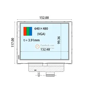 COM65T6M14KLC Ortustech 6.5 Inch TFT LCD Display 640x480 Parallel RGB LCD Panel