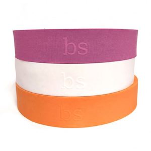 Custom Embroidered Jacquard <b>Elastic</b> Webbing Band - Product Image 1
