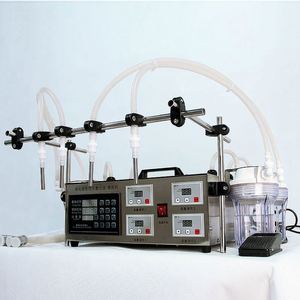 Máquina de Llenado de 4 Boquillas Pequeñas para Líquidos de Baja Viscosidad, Equipo de Llenado Semiautomático para Botellas, Líquidos Cosméticos y Agua Potable - Product Image 2