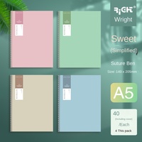 Cahier Wright A5 haute valeur de couleur ligne horizontale couverture en cuir souple compte Journal tailles A3 A4 point ligne cahier d'exercices