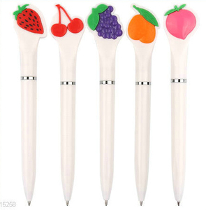 Penne a Sfera Promozionali Personalizzate <span class=keywords><strong>con</strong></span> Design di Frutta Pesca Mela Uva Fragola Arancia <span class=keywords><strong>con</strong></span> Logo Personalizzato - Product Image 3