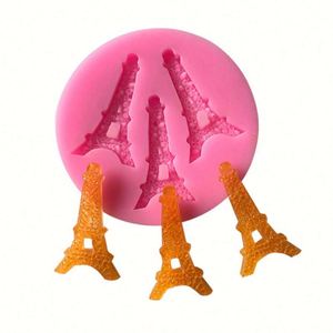 Chocolat en forme de pylône. Moule en silicone en forme de queue de sirène 3D pour dentelle sucrée, outils de pâtisserie OEM/ODM - Product Image 3