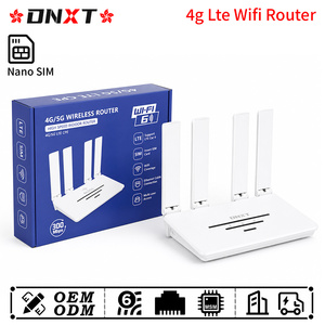 Router DNXT 4G LTE Cat4 con wifi 6 de 2.4GHz, antena plegable, ranura para tarjeta SIM, 300Mbps, WPS, para oficina. - Product Image 1