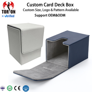   Caja de Cartas de Cuero Personalizada para Más de 80 Cartas, Ecológica, para Cartas de Yugioh Anime TCG - Product Image 1