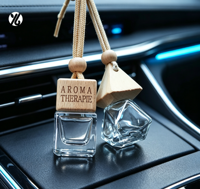 Diffuseur de parfum pour voiture personnalisable avec logo, 10 ml, à suspendre, flacon en verre, désodorisant pour voiture