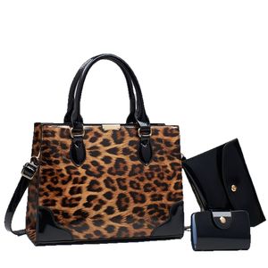 Women's Luxury Small Leopard Print Crossbody Bag Set Chains Single Strap Polyester Zipper Large Capacity High-End New Model - Product Image 1