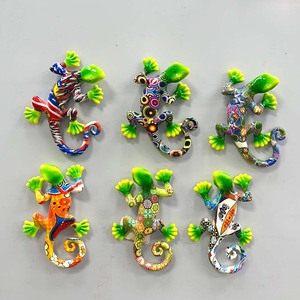 Imán de nevera con diseño de lagarto de las Islas Vírgenes Británicas, Tortola, recuerdo con impresión 3D de resina y logotipo personalizado - Product Image 2