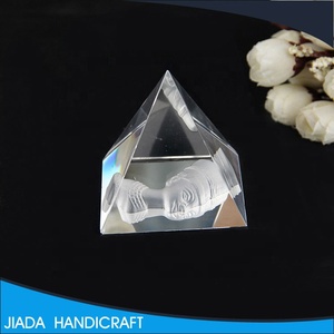 Vente chaude de Guérison Énergétique Petit Feng Shui Egypte Egyptien clair <span class=keywords><strong>Pyramide</strong></span> de Cristal De quartz - Product Image 5