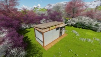 NEU – cabine Mobile intelligente, Structure en acier, atelier, cintre, bâtiment, panneaux muraux en PU personnalisés multifonctions