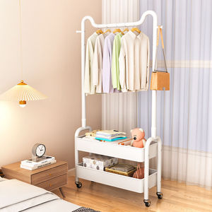 Porte-vêtements sur pied Yuuyo avec étagères, organisateur de vêtements portable pour chambre à coucher, dortoir, usage étudiant - Product Image 4