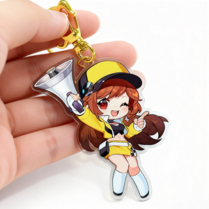 Factory Wholesale Acrylic Key Chain Support UV Printing Custom Cartoon Photos Idol Image Design Waterproof Promotional Gifts - Product Image 1