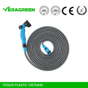 Tuyau d'arrosage multifonctionnel extensible en polyester 100% léger et portable, connecteur rapide durable, Vietnam - Product Image 4