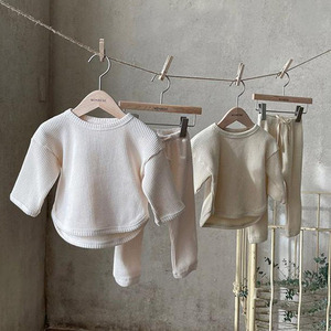新款儿童家居服套装新生儿婴儿套装睡衣儿童休闲服 - Product Image 1