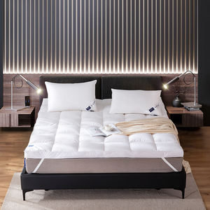 โรงแรมที่นอนแผ่น<span class=keywords><strong>ขน</strong></span>เป็ด<span class=keywords><strong>ห่าน</strong></span>สีขาวหนาบรรจุ 10 ซม.ที่นอน <span class=keywords><strong>Topper</strong></span> - Product Image 1