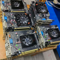 Venta al por mayor de juegos baratos tarjeta gráfica GPU GT610 DDR3 2GB 1GB 64Bit VGA Video tarjetas gráficas para escritorio GT 610 tarjeta VGA