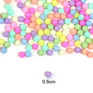 Colorful <b>Plastic</b> DIY Accessories Light Series 6mm No-Hole <b>Beads</b> Loose Acrylic <b>Beads</b> for Pendant Earrings Clothing Jewelry - Product Image 3