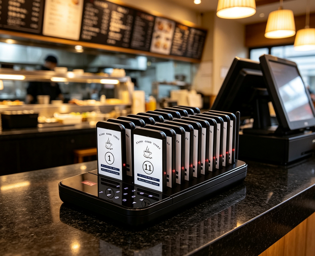 Restaurant Wireless Queue Pager System 16 Pagers Guest Call Beeper Cafe Coffee Shop Food Court Queue Calling System for Takeaway