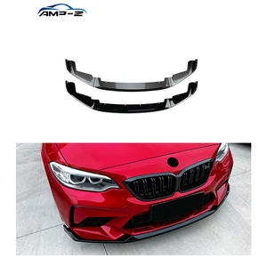 Divisor de labios de parachoques delantero negro brillante de Material ABS de alta calidad a precio de fábrica para <span class=keywords><strong>BMW</strong></span> 2 Series M2 F87 2016-2021, gran oferta de 2017 - Product Image 1