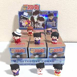 กล่องสุ่มของเล่นเด็กขายส่ง แฟชั่นฟิกเกอร์ 3 มิติ พีวีซี ของตกแต่งโต๊ะ การ์ตูนน่ารัก อนิเมะ โคนัน บลายด์บ็อกซ์ - Product Image 1