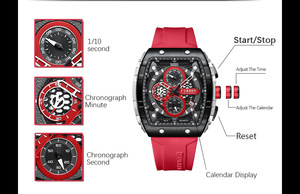 CURREN 8442 Montres pour hommes Montres de luxe minimaliste avec calendrier en acier inoxydable Montres-bracelets de sport étanches et lumineuses Montres à quartz - Product Image 6