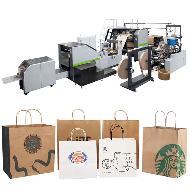 Rokin Easy Operating Wholesale Full Automatic Paper Bag Making Machine Paper Shopping Bag Twister Hand Machine