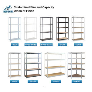 Étagères en acier sans boulons, rayonnages d'entrepôt galvanisés, étagères faciles à installer, réglables, 5 niveaux, étagères de rangement en métal - Product Image 5