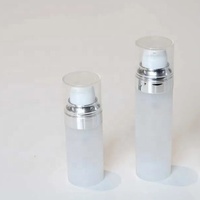 Crème capillaire cosmétique soins de la peau lotion bouteille en verre 15ml 30ml 50ml flacon pompe sans air paquet cosmétique