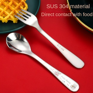 DFK0311 Cubertería Infantil Personalizada de Acero Inoxidable SUS304 con Caja de Cartón de Color, Tenedores y Cucharas Portátiles - Product Image 5