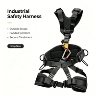 Harnais de sécurité complet en polyester pour sauvetage incendie avec ascenseur de poitrine, équipement de protection antichute haute résistance