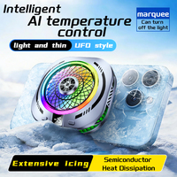 Pendingin Ponsel Semikonduktor Layar Besar Berpendingin Magnetik Daya Tinggi dengan Pertunjukan Cahaya RGB Kontrol Suhu AI