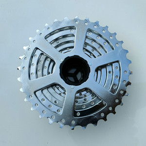 Piñón Libre de 9 Velocidades Ata Tipo Cassette para Bicicleta, Aleación de Aluminio Cromado Plateado, Duradero - Product Image 5