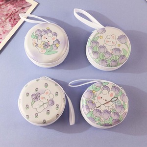 2024 Kiki-400 Earphones <strong>Earbuds</strong> with Cute Rabbit <strong>Flowers</strong> Tinplate Storage Box 3.5mm Headphones