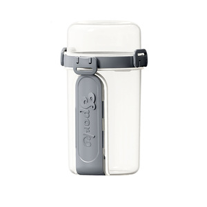 Portable Double Layer Yogurt Cup With Built In Fork Spoon Food Grade Airtight Jar For Lunch Fruit Salad <b>Storage</b> - Product Image 1
